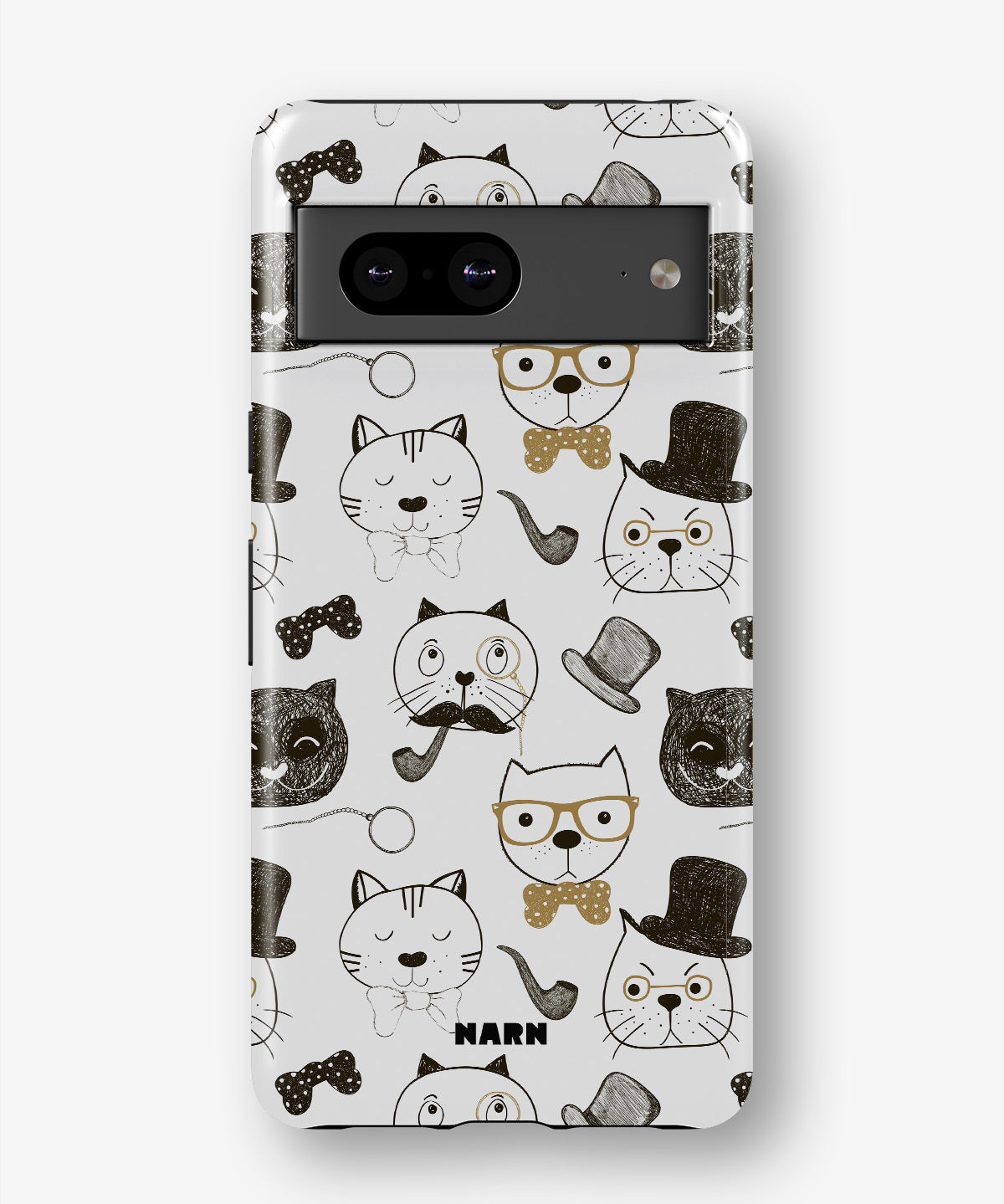 Google Pixel 6a Tough Case – Cartoon Cats - View 1