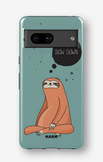 Google Pixel 6a Tough Case – Slow Down Sloth - View 1