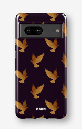 Google Pixel 6a Tough Case – Royal Doves - View 1