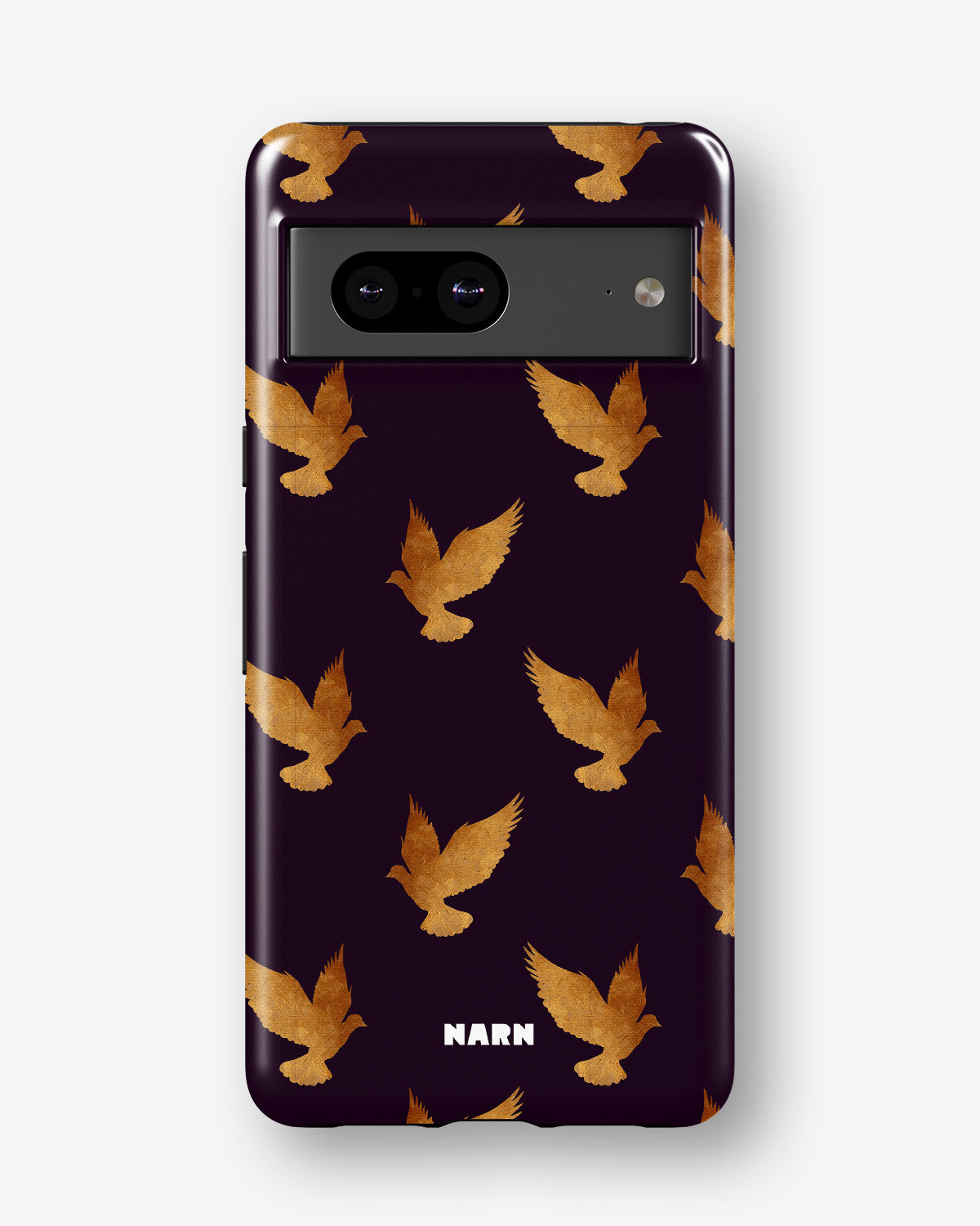 Google Pixel 6a Tough Case – Royal Doves - View 1