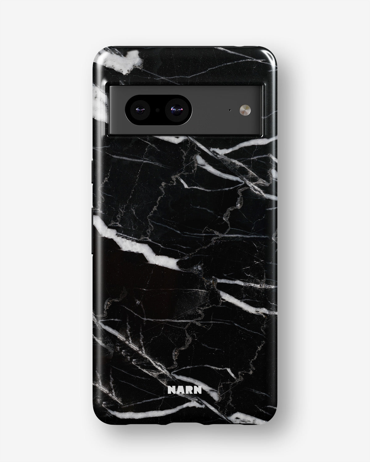 Google Pixel 6a Tough Case – Black Marble - View 1
