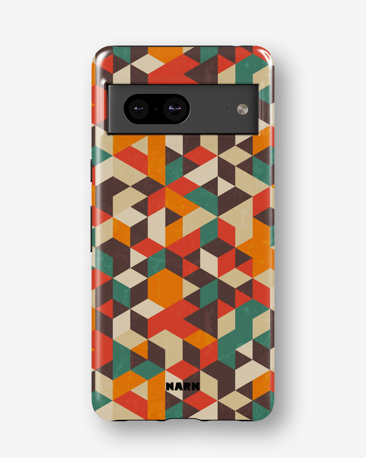 Google Pixel 6a Tough Case – Retro Geometric - View 1