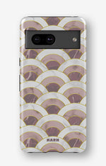 Google Pixel 6a Tough Case – Pink Marble Waves - View 1