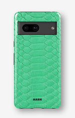 Google Pixel 6a Tough Case – Turquoise Snake - View 1