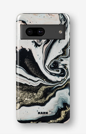 Google Pixel 6a Tough Case – Golden Swirl - View 1