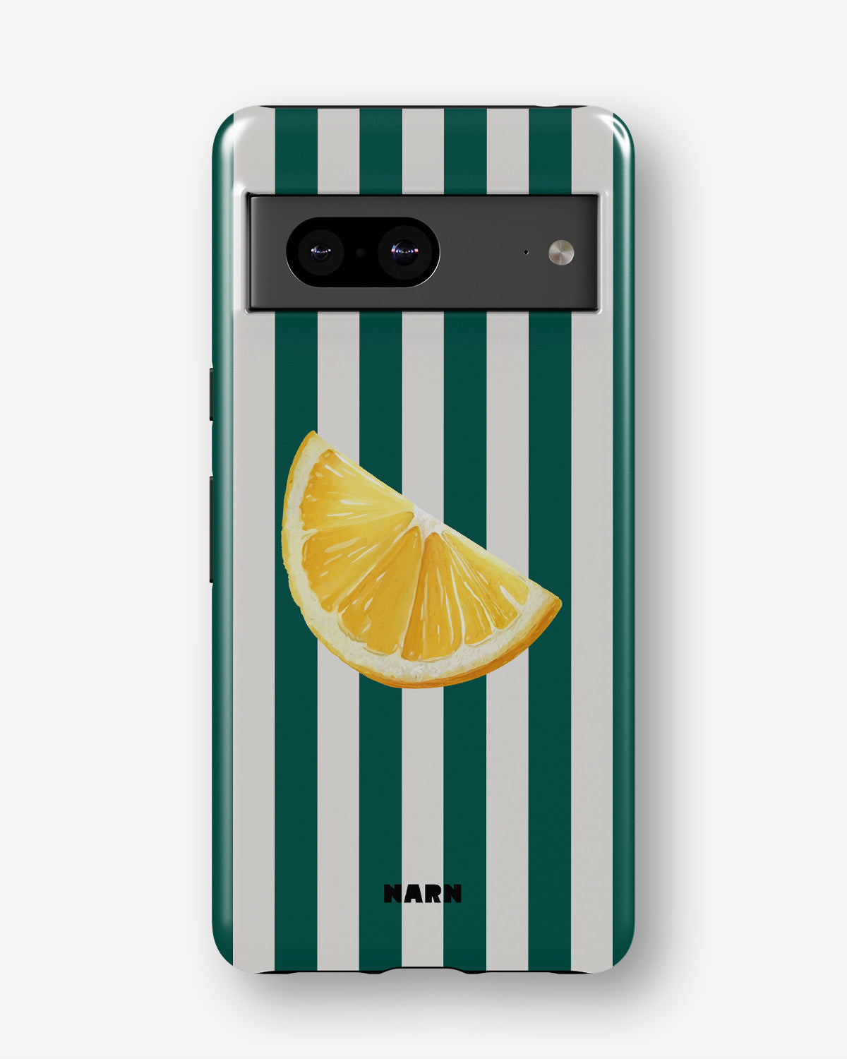 Google Pixel 6a Tough Case – Lemon Stripes - View 1