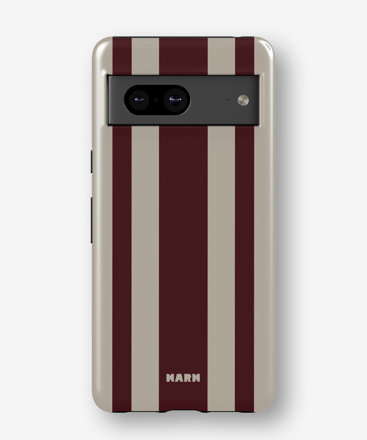 Google Pixel 6a Tough Case – Bordeaux Stripe - View 1