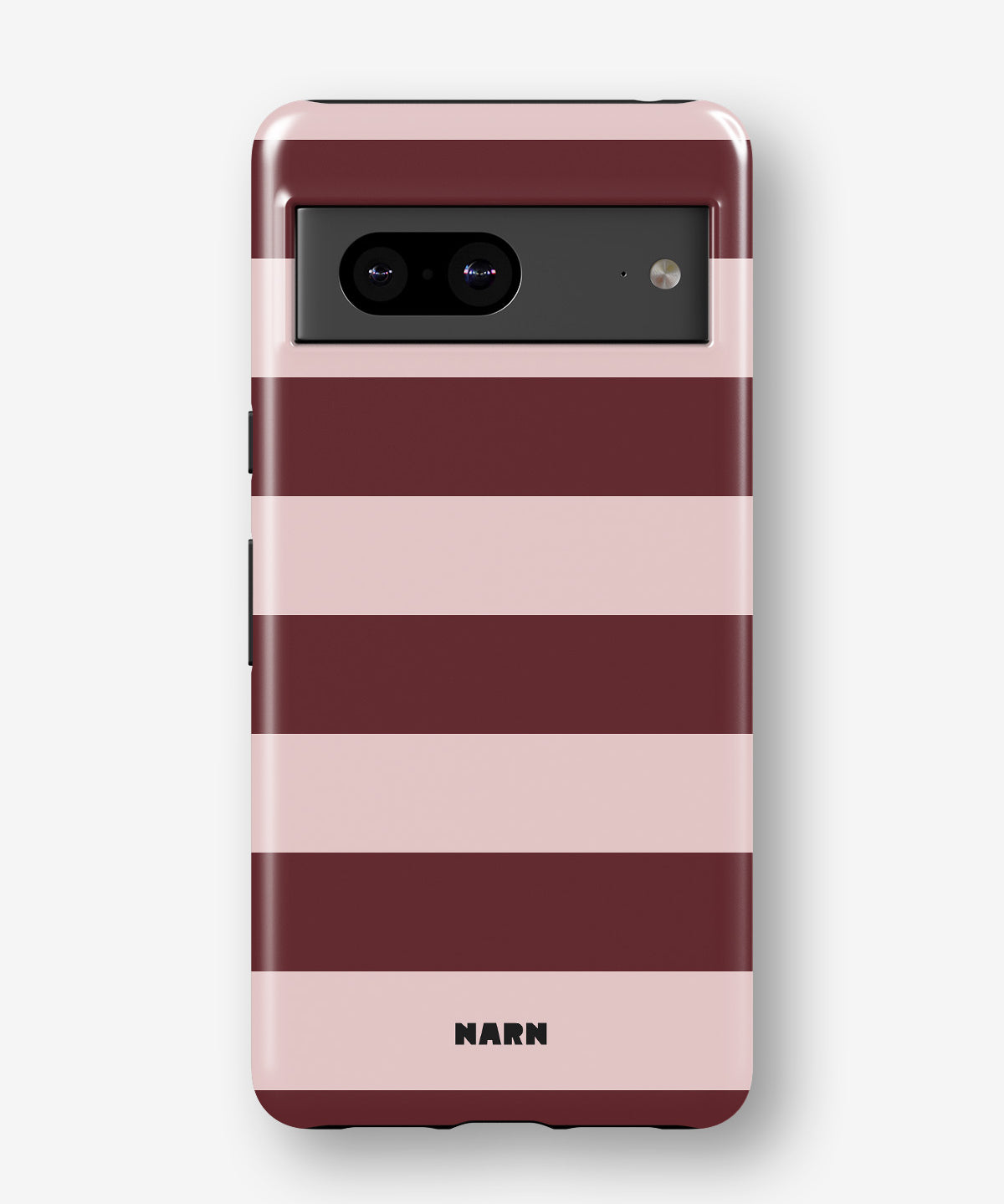 Google Pixel 6a Tough Case – Cranberry Stripe - View 1