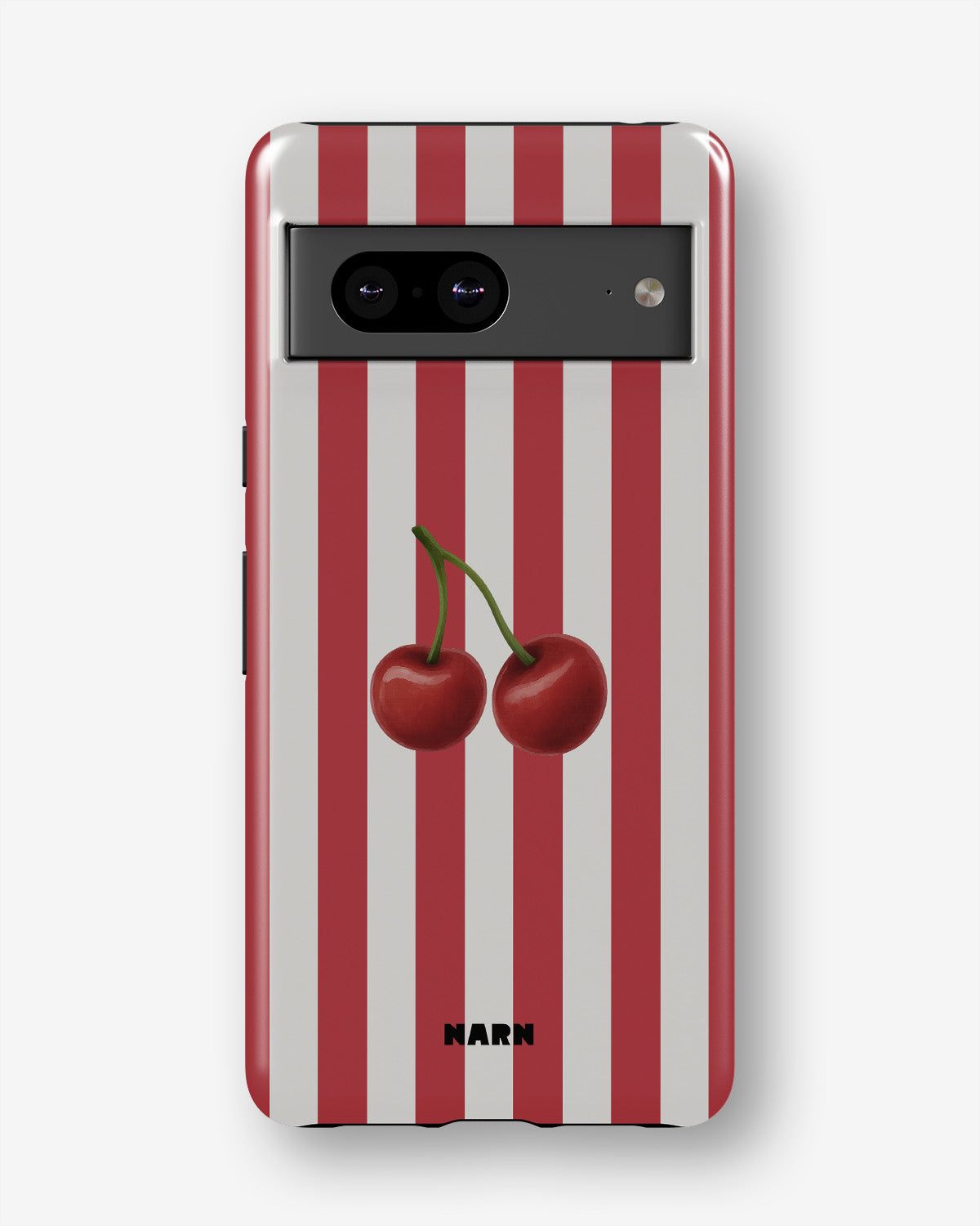 Google Pixel 6a Tough Case – Cherry Stripes - View 1