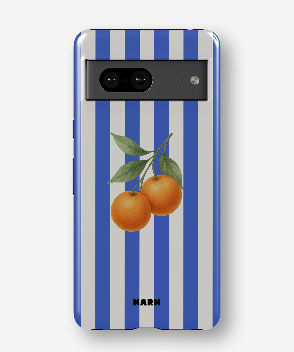 Google Pixel 6a Tough Case – Orange Stripes - View 1