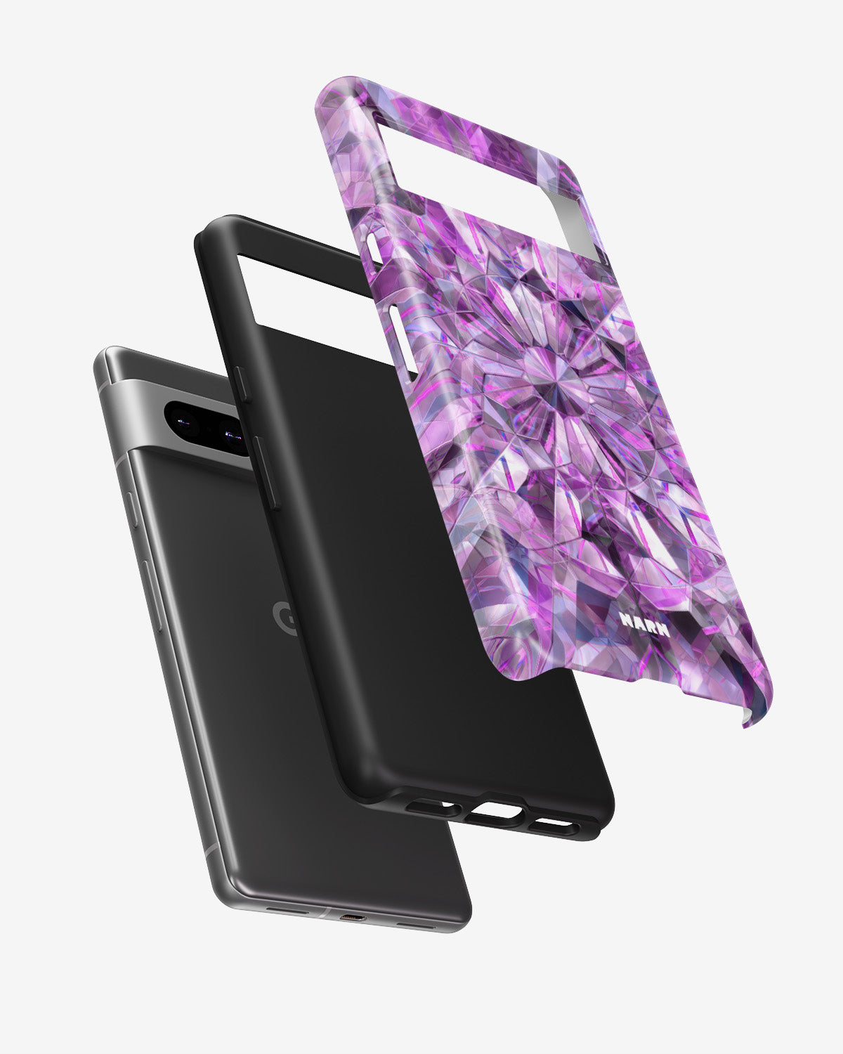 Google Pixel 6a Tough Case – Lavender Crystals - View 2