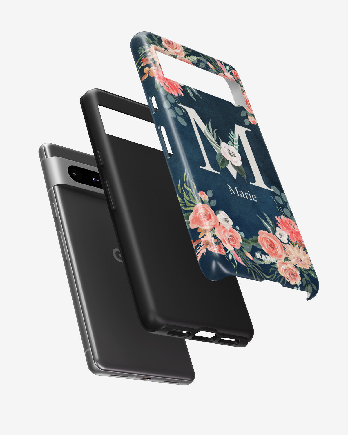 Google Pixel 6a Tough Case – Custom - Floral - View 2