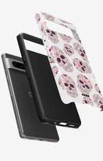 Google Pixel 6a Tough Case – Calavera Skulls - View 2