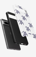 Google Pixel 6a Tough Case – Blue Turtles - View 2