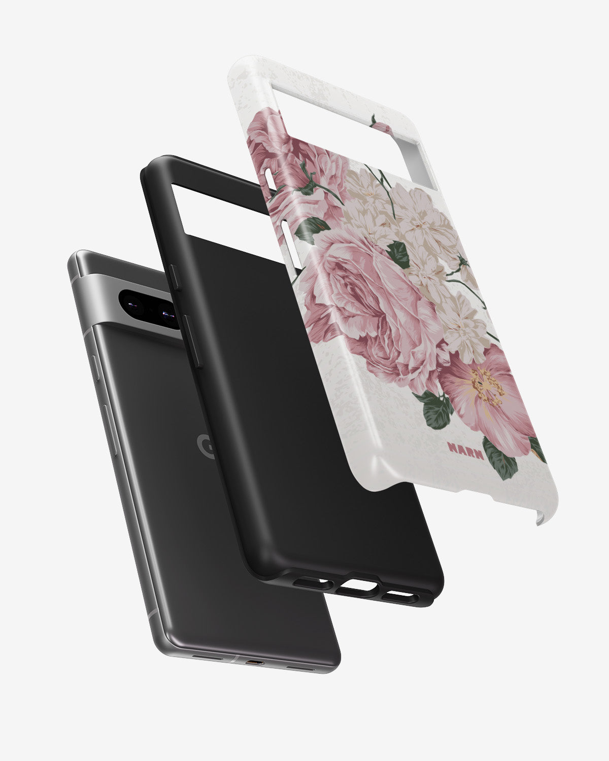 Google Pixel 6a Tough Case – Roses - View 2