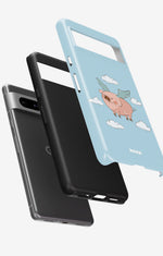Google Pixel 6a Tough Case – Dreamy Pig - View 2