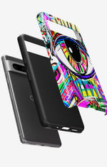 Google Pixel 6a Tough Case – Abstract Eye - View 2