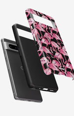 Google Pixel 6a Tough Case – Flamingos - View 2