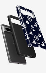 Google Pixel 6a Tough Case – Deep Blue Voyage - View 2