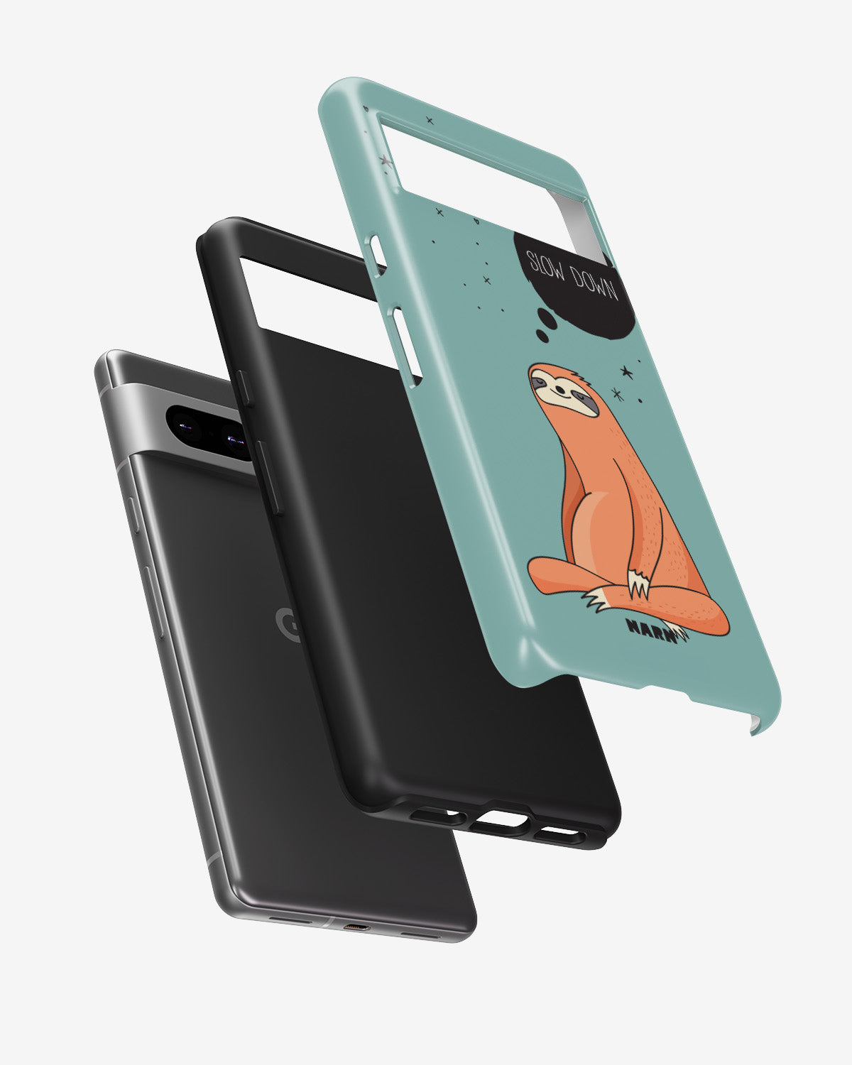 Google Pixel 6a Tough Case – Slow Down Sloth - View 2