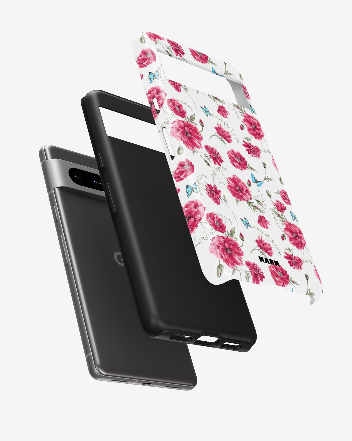 Google Pixel 6a Tough Case – Poppies in Bloom - View 2