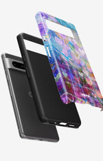 Google Pixel 6a Tough Case – Purple Hearts - View 2