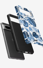 Google Pixel 6a Tough Case – Blue Tropics - View 2