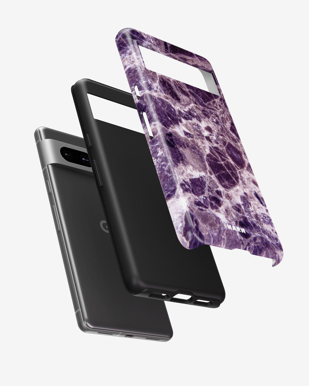 Google Pixel 6a Tough Case – Purple Marble - View 2