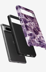 Google Pixel 6a Tough Case – Purple Marble - View 2