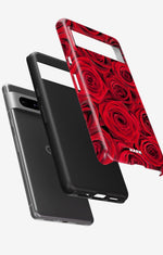 Google Pixel 6a Tough Case – Red Roses - View 2