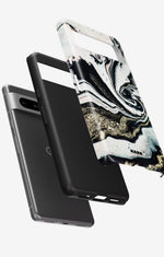 Google Pixel 6a Tough Case – Golden Swirl - View 2