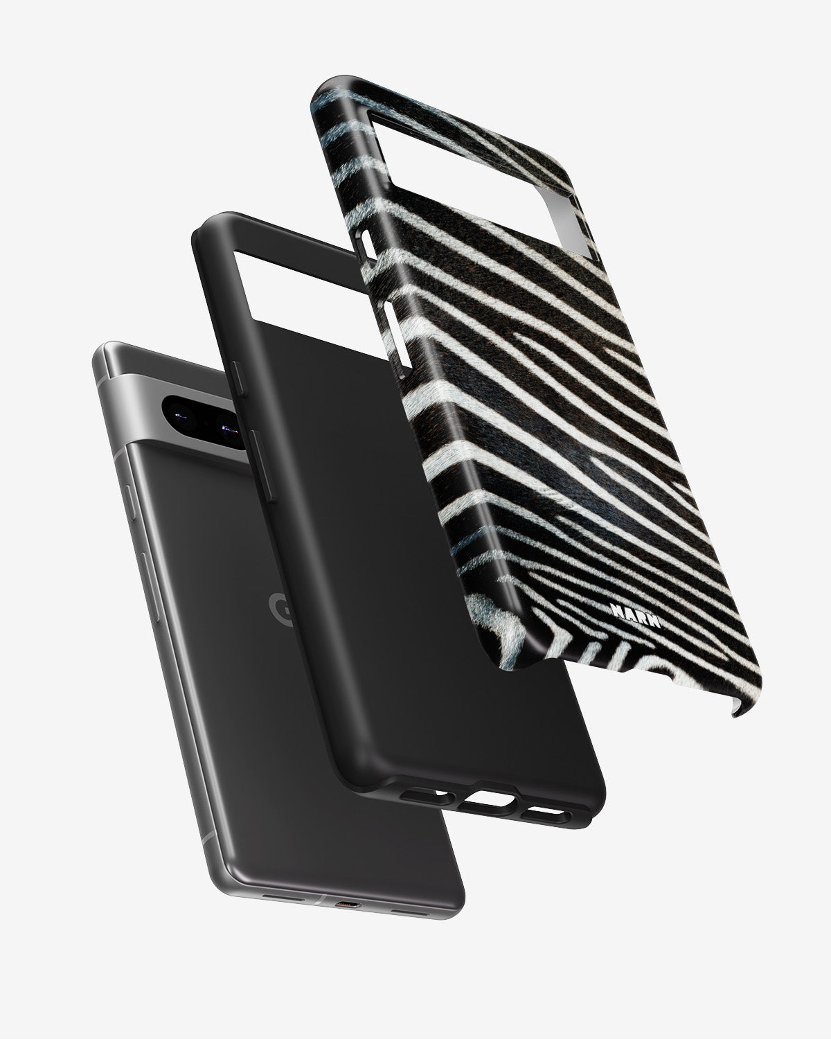 Google Pixel 6a Tough Case – Zebra Stripe - View 2