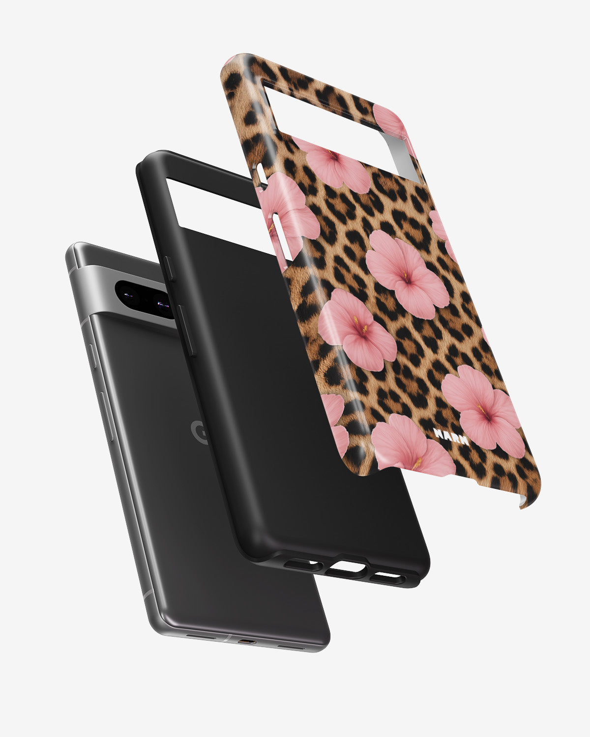 Google Pixel 6a Tough Case – Leopard Flower - View 2
