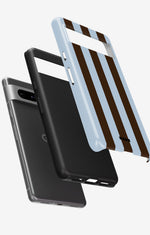 Google Pixel 6a Tough Case – Bistro Stripes - View 2