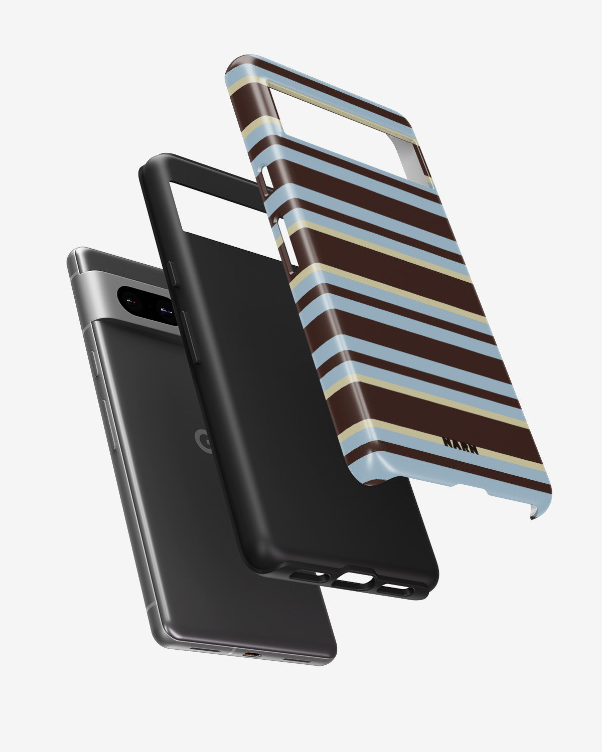Google Pixel 6a Tough Case – Latte Lines - View 2