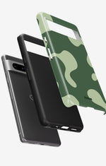 Google Pixel 6a Tough Case – Green Blend - View 2