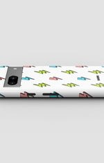 Google Pixel 6a Tough Case – Lightning Bolts - View 3
