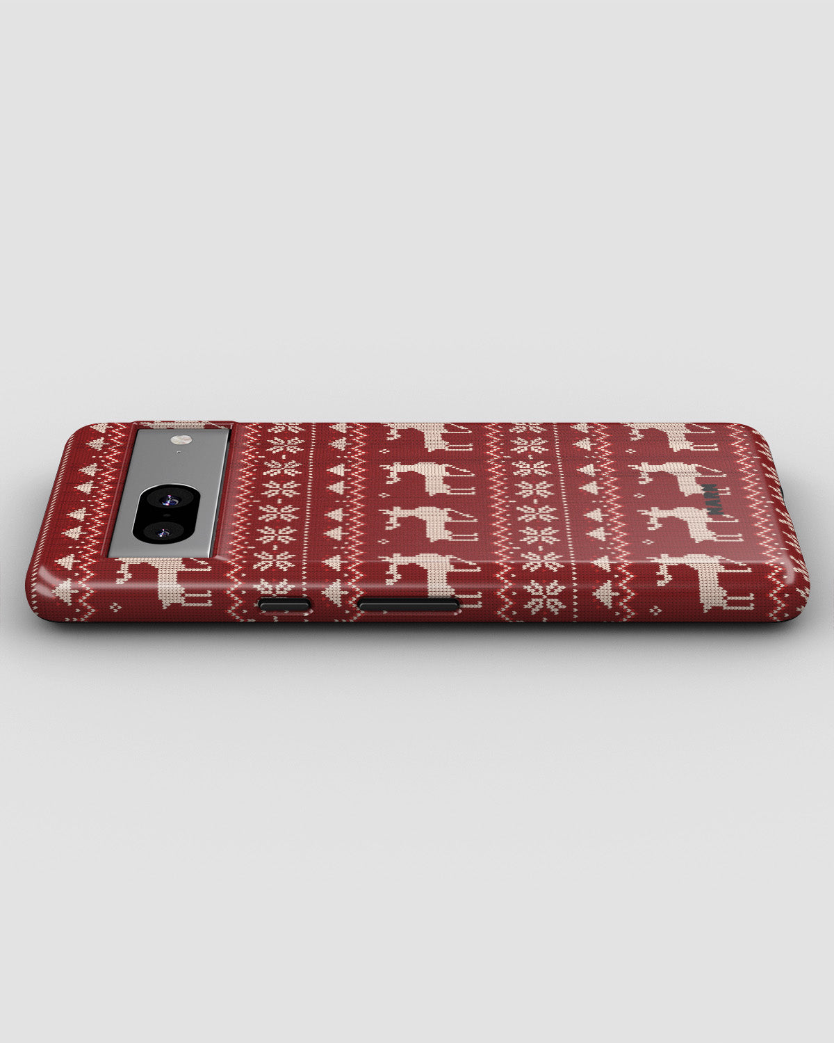 Google Pixel 6a Tough Case – Reindeer Knit - View 3