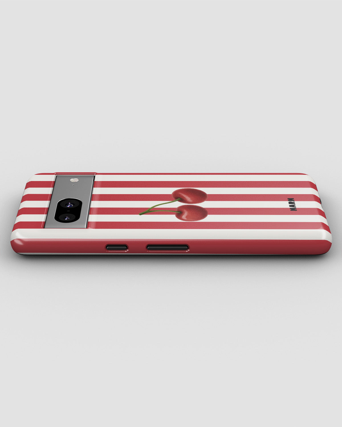 Google Pixel 6a Tough Case – Cherry Stripes - View 3