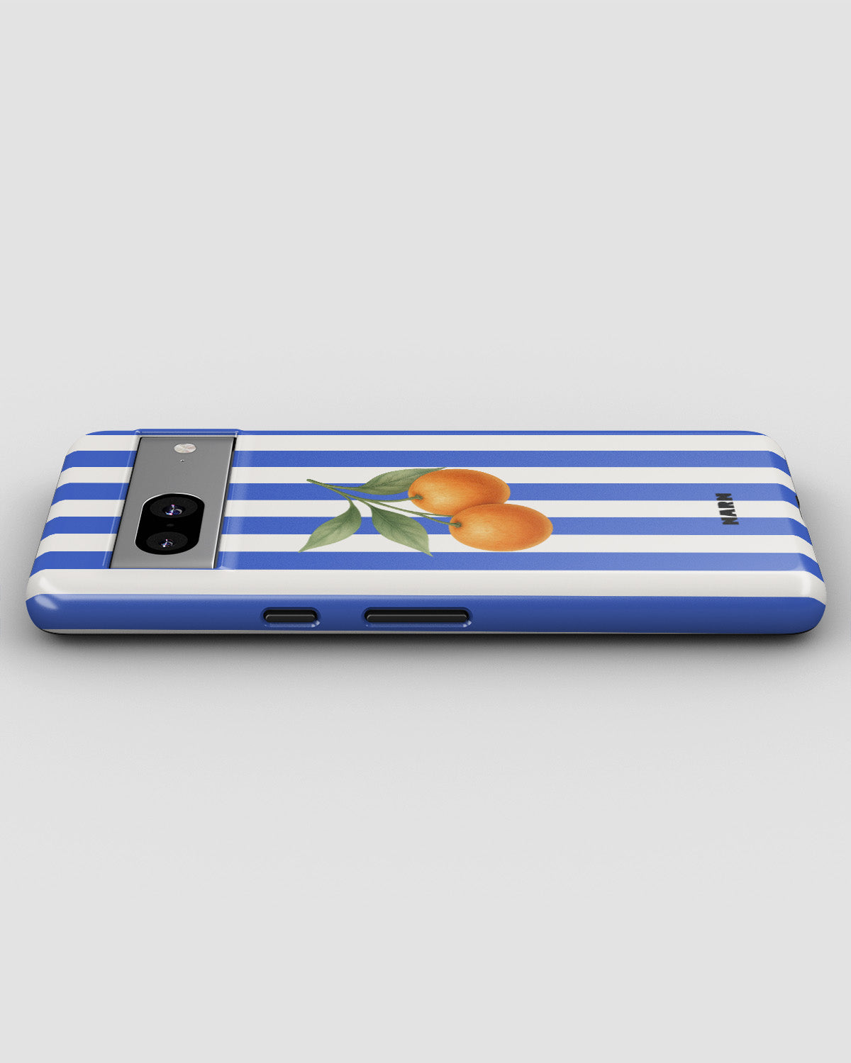 Google Pixel 6a Tough Case – Orange Stripes - View 3