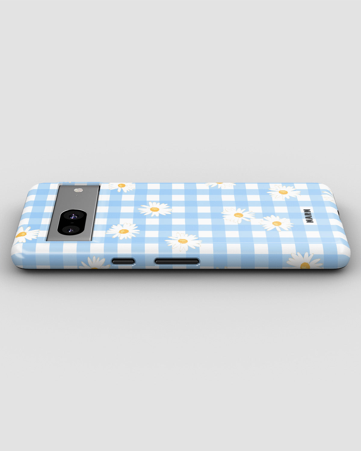 Google Pixel 6a Tough Case – Blue Daisies - View 3