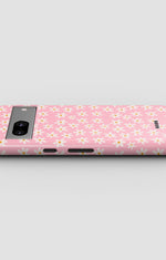 Google Pixel 6a Tough Case – Pink Daisy - View 3