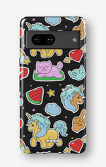 Google Pixel 7 Tough Case – Cute Stickers - View 1