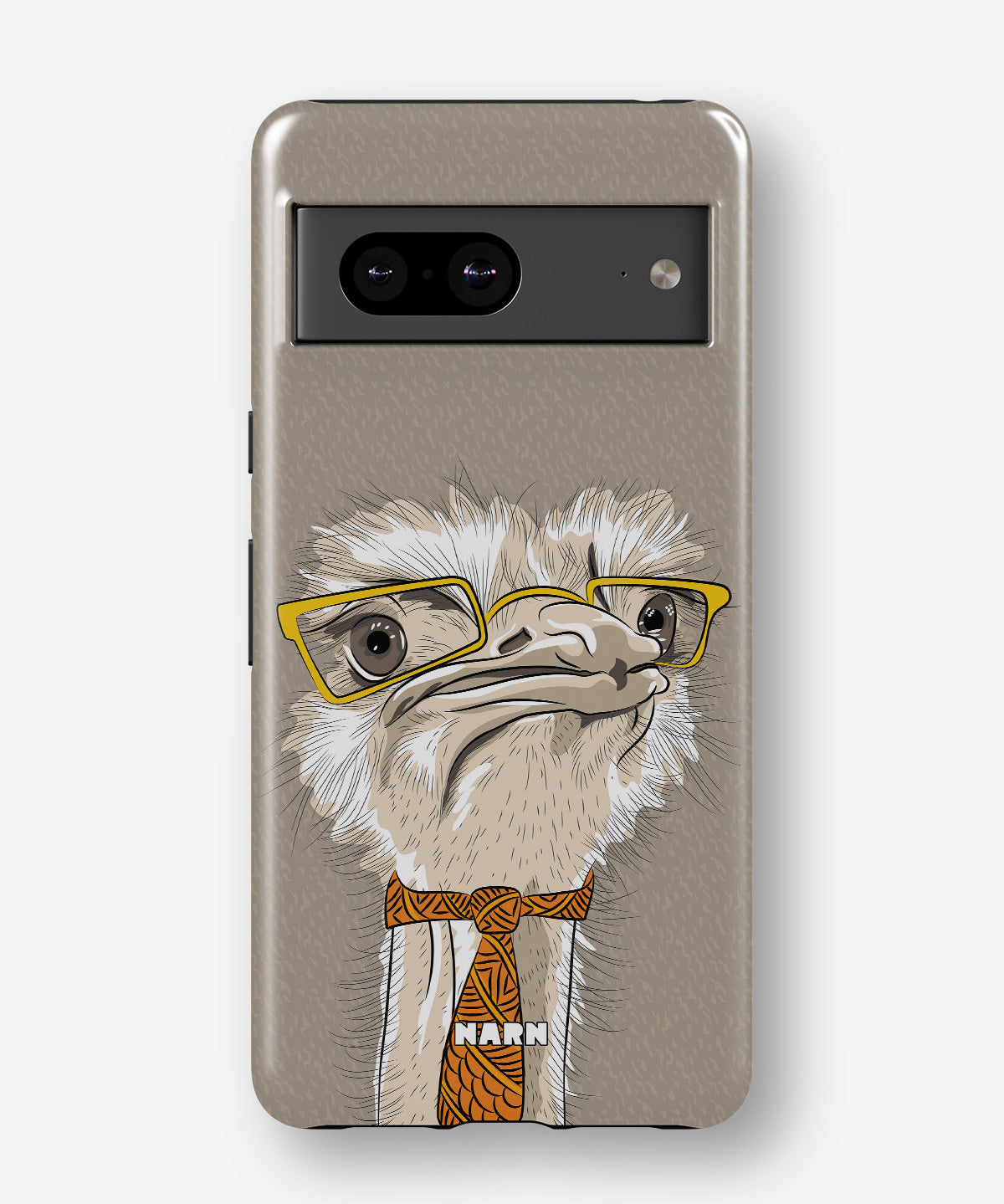 Google Pixel 7 Tough Case – Hipster Ostrich - View 1