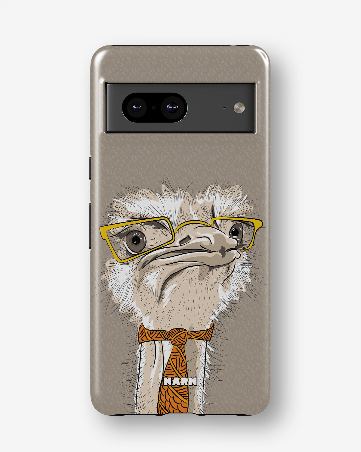 Google Pixel 7 Tough Case – Hipster Ostrich - View 1