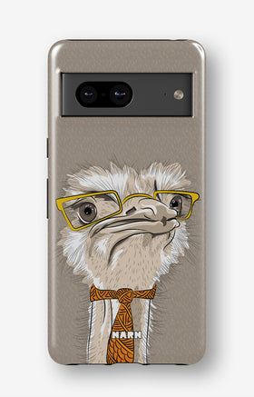 Google Pixel 7 Tough Case – Hipster Ostrich - View 1