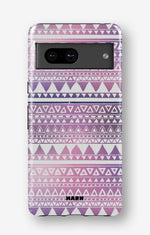 Google Pixel 7 Tough Case – Purple Aztec - View 1