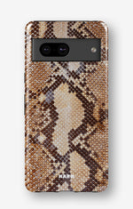 Google Pixel 7 Tough Case – Brown Snakeskin - View 1