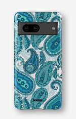 Google Pixel 7 Tough Case – Turquoise Paisley - View 1