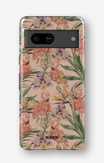 Google Pixel 7 Tough Case – Flamingos & Flowers - View 1